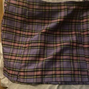 plaid fitted skirt